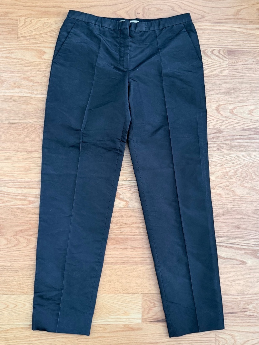 Prada Silk-Blend Black Pintuck Trousers (42/6)